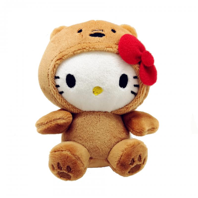 10CM Kawaii Anime Plush Toy Bow Kitty KT COS Brown bear White bear Panda Cute Soft 1 - Hello Kitty Plush