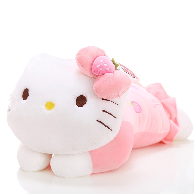 Kawaii Hello Kitty Halloween Plush Toys Anime Kt Skeleton Stuffed Doll  Keychain Cute Backpack Pendant Accessories Girls Gift