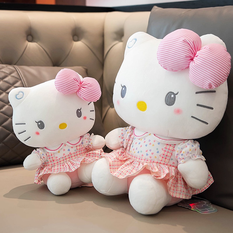 Big Size Hello Kitty Plush Toys Sanrio Cute Anime Peripherals Movie KT Cat Stuffed Dolls Soft 5 - Hello Kitty Plush