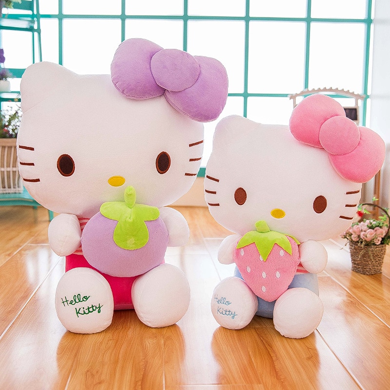 New Sanrio Kawaii Hello Kitty Plush Toy Pillow Doll Stuffed Animal Plushies Home Decoration Peluche Children 2 - Hello Kitty Plush