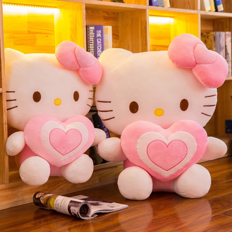 Sanrio 30Cm Kawaii Hello Kitty Stuffed Animal Toys Doll Cute Plush Accessories Plushies For Girls Gift 1 - Hello Kitty Plush