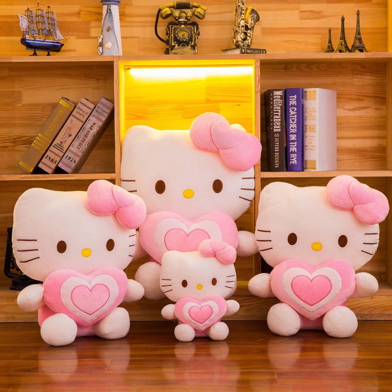 Sanrio 30Cm Kawaii Hello Kitty Stuffed Animal Toys Doll Cute Plush Accessories Plushies For Girls Gift 2 - Hello Kitty Plush