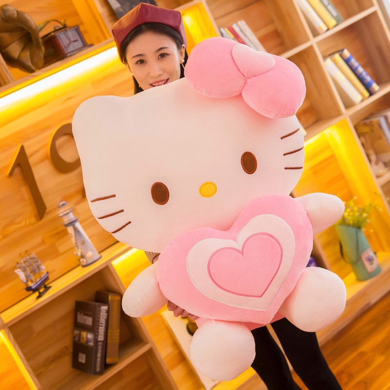Sanrio 30Cm Kawaii Hello Kitty Stuffed Animal Toys Doll Cute Plush Accessories Plushies For Girls Gift 3 - Hello Kitty Plush