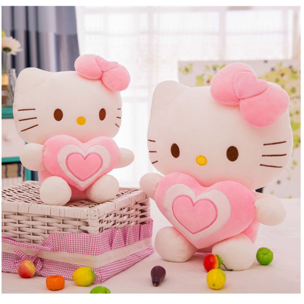 Sanrio 30Cm Kawaii Hello Kitty Stuffed Animal Toys Doll Cute Plush Accessories Plushies For Girls Gift 5 - Hello Kitty Plush