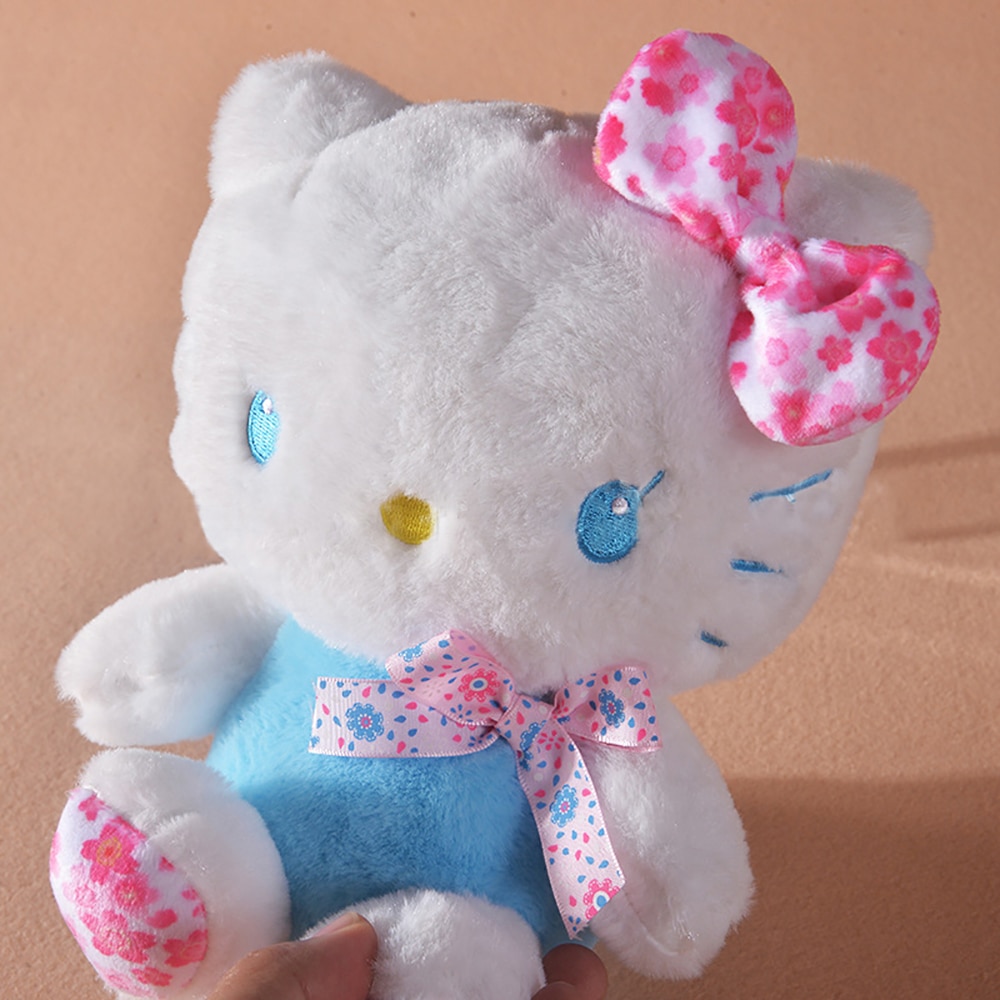 Sanrio Hello Kitty Plush Toy Kawaii Sakura KT Cat Stuffed Doll Cute Cartoon Soft Animal Plushie 4 - Hello Kitty Plush