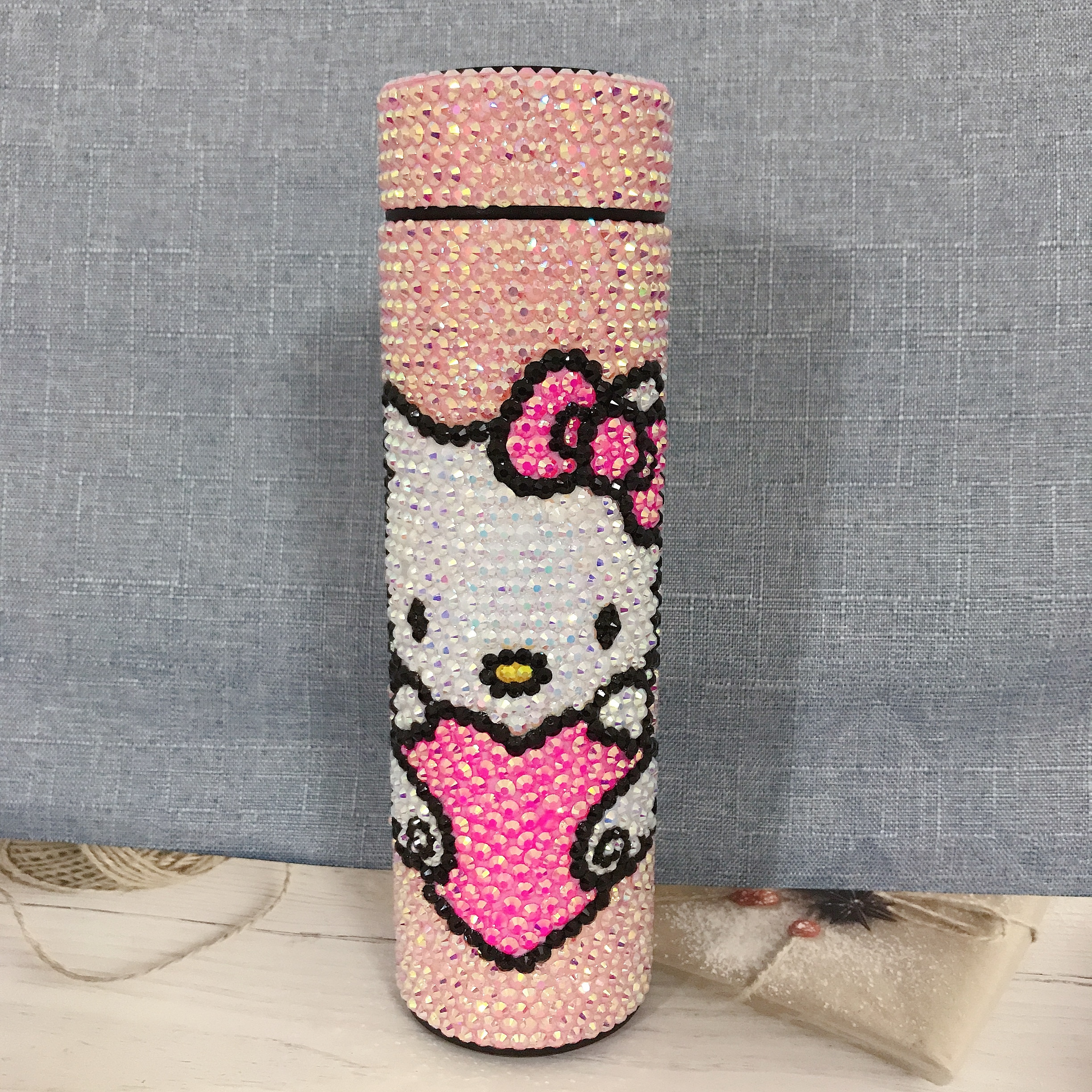 Sanrio Hello Kitty Thermos Cup Cute Water Bottle Sparkling Stainless Steel Tumblers 500Ml Glitter Tumbler Cup 3 - Hello Kitty Plush