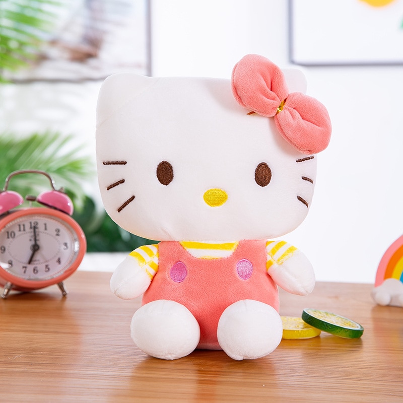 Sanrio Plush 20Cm Hello Kity Room Decor Plushies Kawaii Dolls Cute Stuffed Animal Toy Ragdoll Home 5 - Hello Kitty Plush