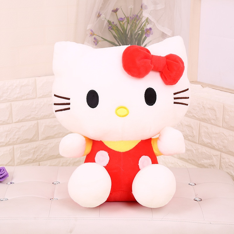 Sanrio Plush 20Cm Hello Kity Room Decor Plushies Kawaii Dolls Cute Stuffed Animal Toy Ragdoll Home - Hello Kitty Plush