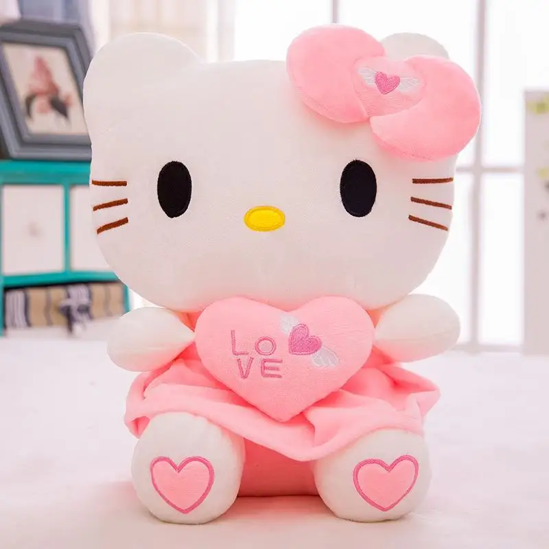 30cm Sanrio Hello Kitty Doll Fruit Strawberry Grape Cat Doll Children Plush Toy Girl Bedroom Decoration 5 - Hello Kitty Plush
