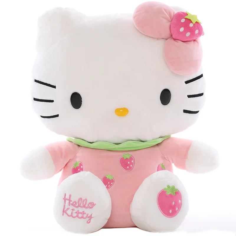 30cm Sanrio Hello Kitty Doll Fruit Strawberry Grape Cat Doll Children Plush Toy Girl Bedroom Decoration - Hello Kitty Plush