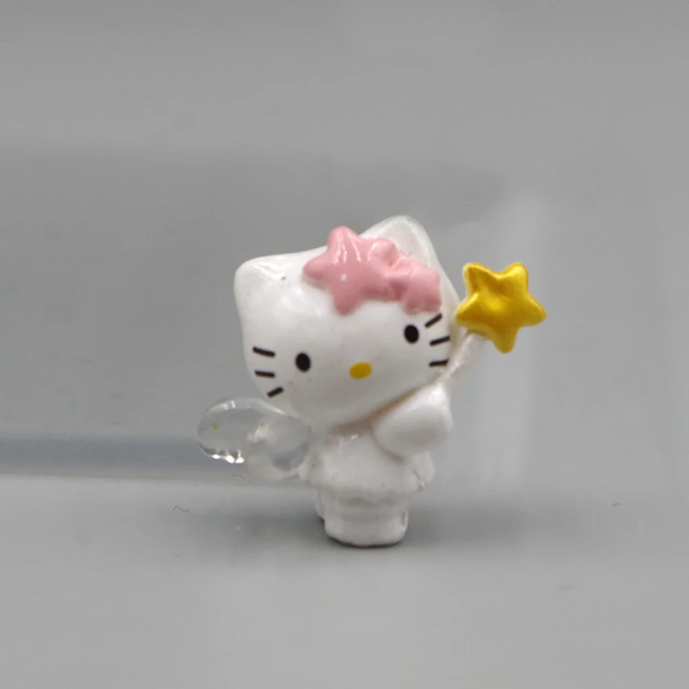 Hello Kitty 3Cm Figure Sanrio Anime Angel Cat Doll Kawaii Cake Room Decorative Decoration Christmas Toy 2 - Hello Kitty Plush