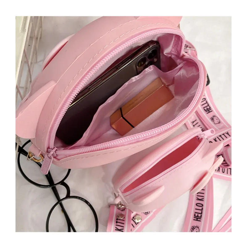 Hello Kitty Crossbody Bag For Women Kawaii Messenger Bag Travel 3d Shoulder Bag Small Purse Phone 4 - Hello Kitty Plush