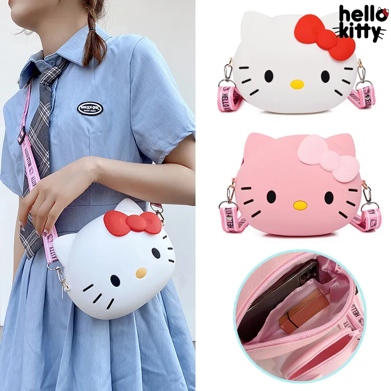 Hello Kitty Crossbody Bag For Women Kawaii Messenger Bag Travel 3d Shoulder Bag Small Purse Phone - Hello Kitty Plush