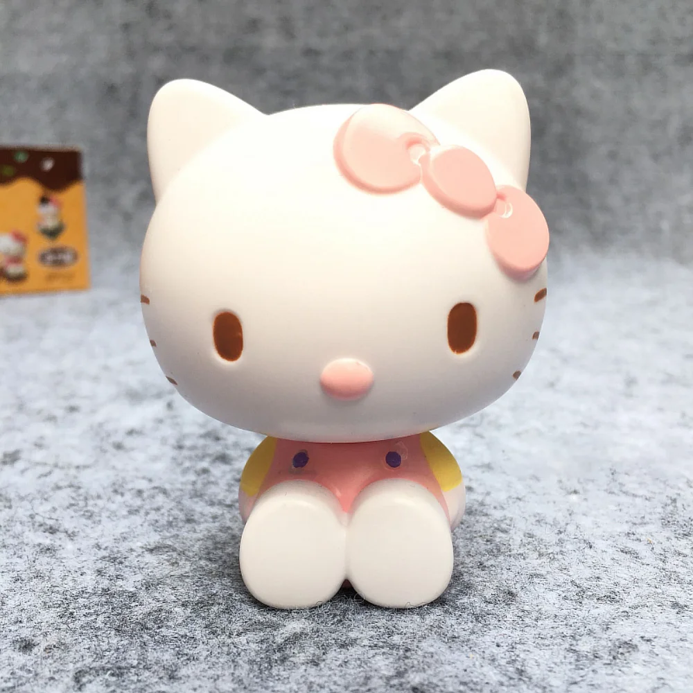 Hello Kitty Kuromi Cinnamoroll Sanrio Anime Figure Doll Cartoon Decorations DIY Cake Decorate Toys Gifts for - Hello Kitty Plush