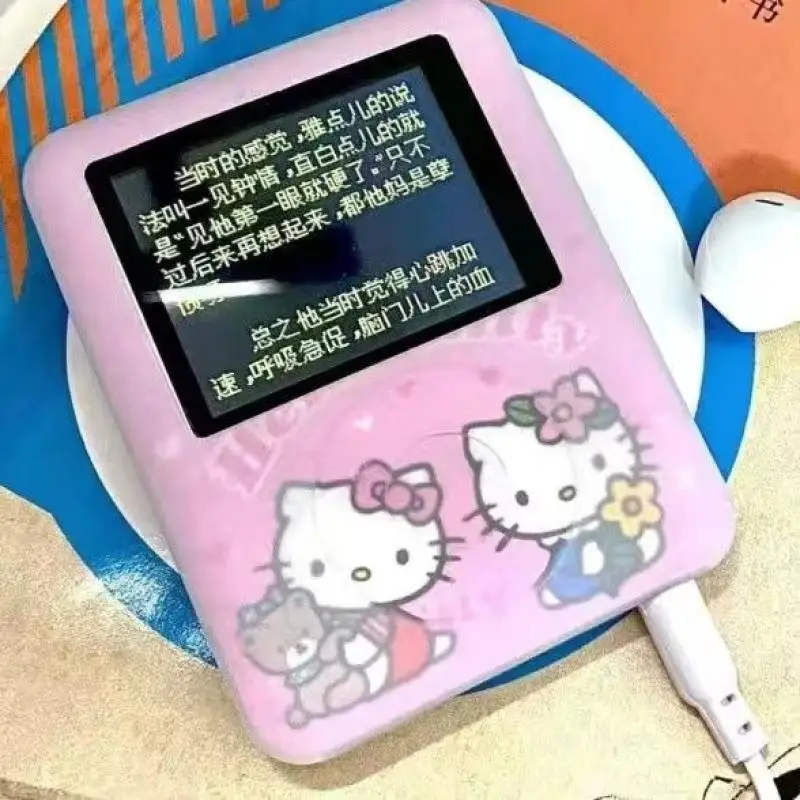 New Style Sanrio Hello Kitty Student Mp3 Anime Figure Sports Portable Mini Music Walkman Kawaii Put 2 - Hello Kitty Plush