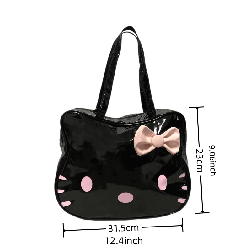 Travel Organizer Hello Kitty Handbags Y2k Bag 12 4inch 9 06inch 2023 Cartoon Print Tote Bag 2 - Hello Kitty Plush