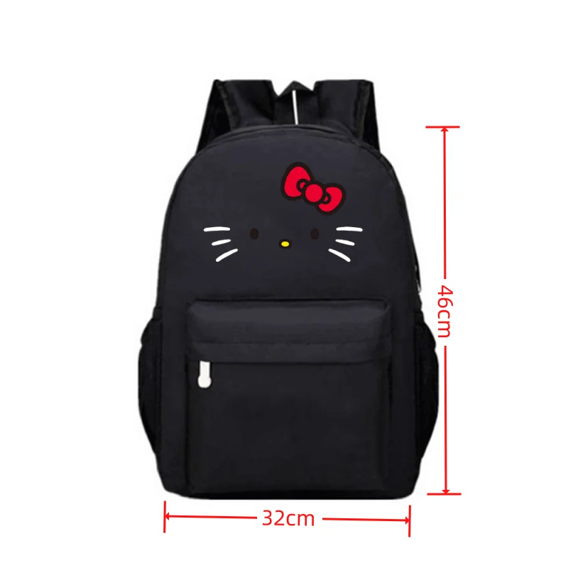 Women Backpack Hello Kitty Printing Travel Bag Large Capacity 12 6inch 18 11inch Laptop Backpack Oxford 4 - Hello Kitty Plush